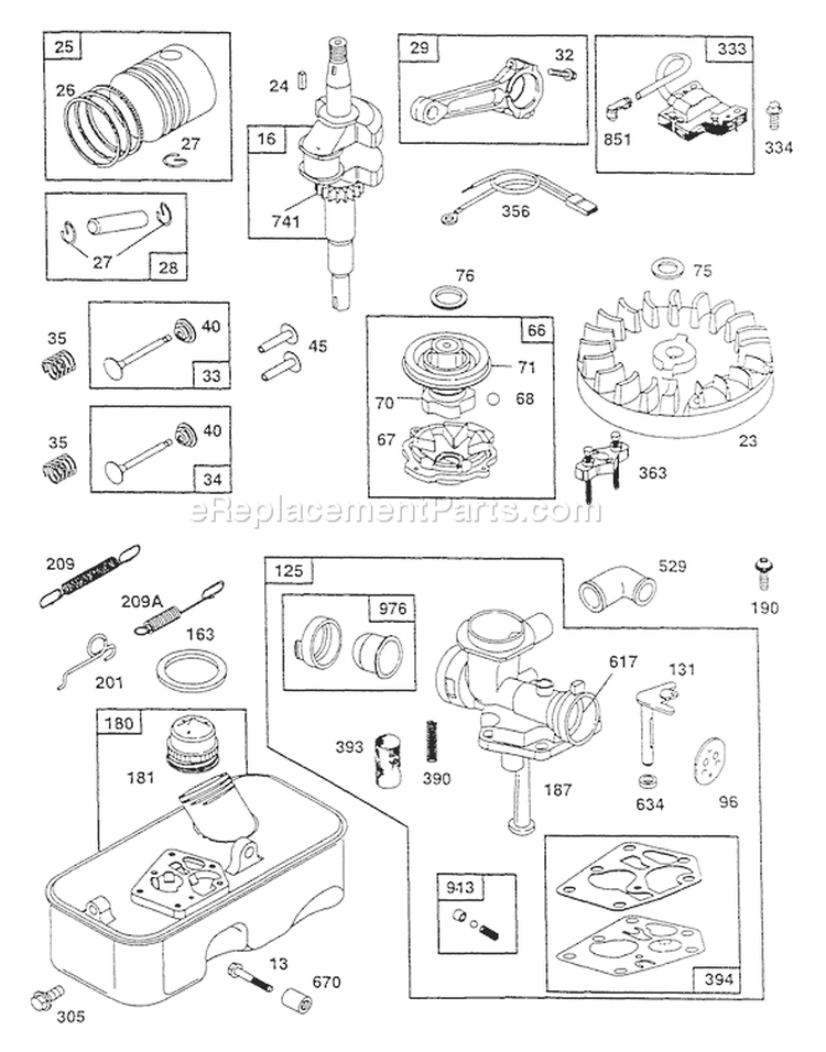 Page B Diagram and Parts List for 0763-1  Briggs and Stratton Pressure Washer